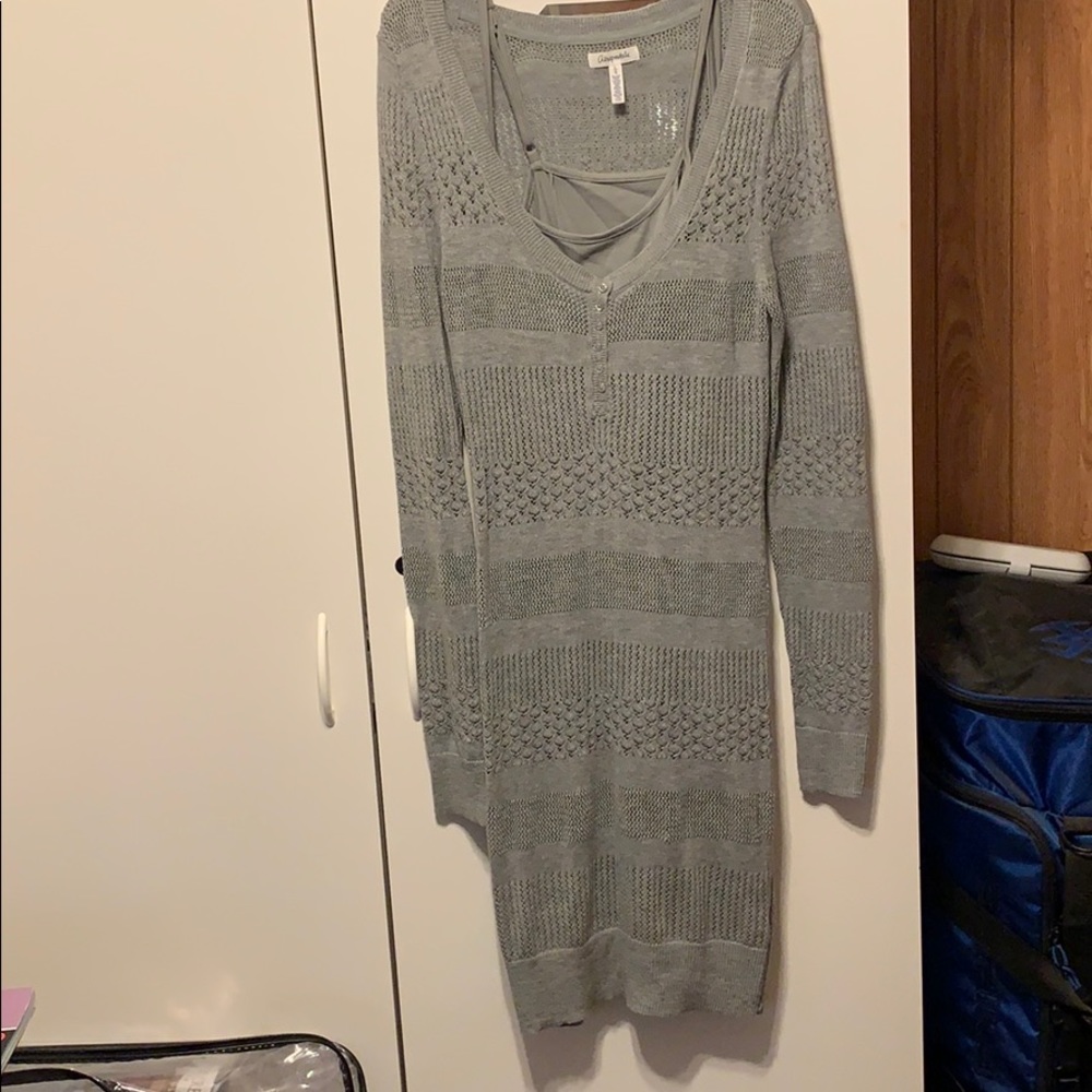Aeropostale light weight sweater dress with slip